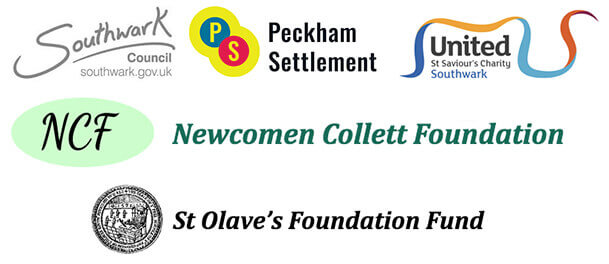 Southwark Council, Peckham Settlement, United St Saviour's Charity, Newcomen Collett Foundation and St Olave's Goundation Fund